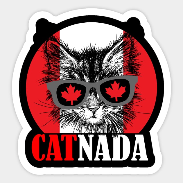 Catnada funny Sticker by RedLineStore